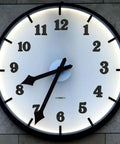 Wall clock with Easy Diy Clock Numeral Kit Three Sets Replacement Dial Numbers For Wall Clocks With Arabic Numerals in black.