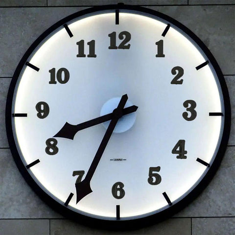 Wall clock with Easy Diy Clock Numeral Kit Three Sets Replacement Dial Numbers For Wall Clocks With Arabic Numerals in black.