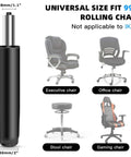 5.5 Inch Adjustable Office Chair Gas Lift Cylinder Replacement with universal fit for most chairs, black