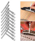 Guitar Luthier Tool Set With 13 Stainless Steel Bridge Saddle Nut Files, 9 Understring Radius Gauges for precise guitar setup