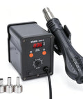 Pro Grade Hot Air Rework Station Kit With Three Nozzles 5mm 8mm 10mm, PID Temperature Control From 212F To 896F, Air Volume Adjustment