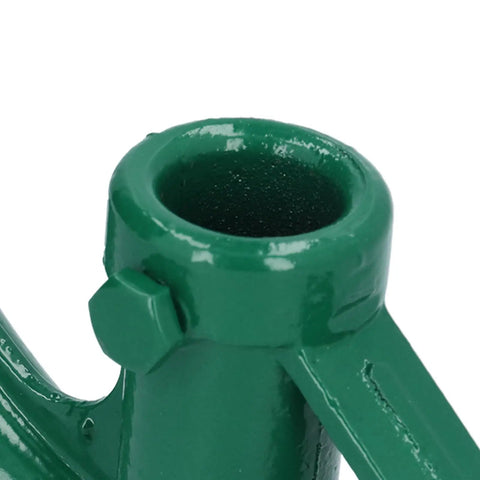 Close-up of a Heavy-Duty Cast Iron Manual Pipe Bender For 1 Inch Electric Wire PVC and Aluminum Tube showing the opening and handle detail.