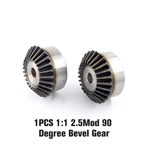 Bevel Gear 1 To 1 2.5 Module Steel 45 Gear With 15T 16T 17T 18T 30 Teeth, 90 Degree Transmission Gear For Geared Motors