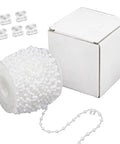 Vertical Blind Bottom Chain Kit 20 Meters With 200 Clips And 5 Plastic Chain Connectors For 3.5 Inch Slats 89 Mm DIY Replacement