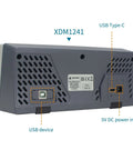 Back view of Your Go-To 55000 Counts Digital Multimeter with True RMS and Temperature Probe, showing USB and power inputs
