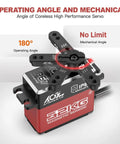 Beefy 32 Kg Cm Waterproof RC Steering Servo with Full Metal Gear, operating angle 180 degrees, for 1/10 scale cars and boats