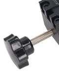 Adjustable clamping knob detail from Heavy-Duty Doweling Jig Drill Kit With Adjustable Depth Locator And Three Pro Bits.