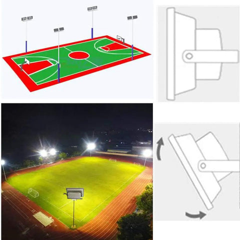 400W LED Outdoor Flood Light Daylight White 6000K Waterproof Security Light for Home and Garage lighting sports field at night