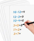 Hand writing on 10 Pack Small Whiteboards Double Sided Dry Erase Boards 12x8 Inches Writable Erasable For Office Home Classroom Math And Drawing Bulk Set For Easy Notes To Do Lists And Brainstorming with equations