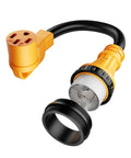 Badass High Grade Heavy Duty SS2 50P To 14 50R 50 Amp Marine Shore Power Adapter Cord For Tesla EV RV Camper Yacht with twist lock connector.