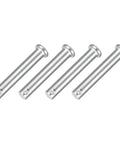 304 Stainless Steel Clevis Pins Single Hole Flat Head Hitch Pin 4 Pack Heavy Duty All Purpose Reliable For Trailer Latches Mechanics Repair Furniture Installation And Industrial Equipment, M10x60mm