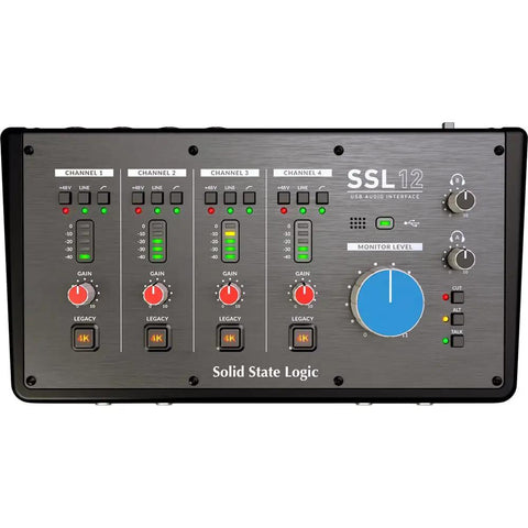 Top view of 12 In 8 Out USB Audio Interface With Studio-Quality Sound, 192kHz 32-Bit Converters, Over 120 dB Dynamic Range