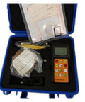 Portable Digital Leeb Hardness Tester With Tough Compact Build And No Sweat One Grip Operation For All Metal Alloys Quick Multi Scale Readings Like HRC HRB HV Totally Legit For Every Field Pro in a protective case with accessories.