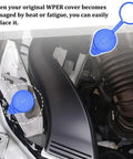 Leak Proof Windshield Washer Fluid Reservoir Cap Replacement For Ford Focus 2012 2013 2014 2015 2016 2017 2018 Wiper Fluid Tank Bottle Cap Durable PE Material Easy Install CP9Z17A605A Compatible installed view