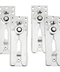 Heavy Duty Sectional Couch Connectors 7 Piece Snap Lock Sofa Clips With Interlocking Fasteners view of silver metal clips for securing couches.
