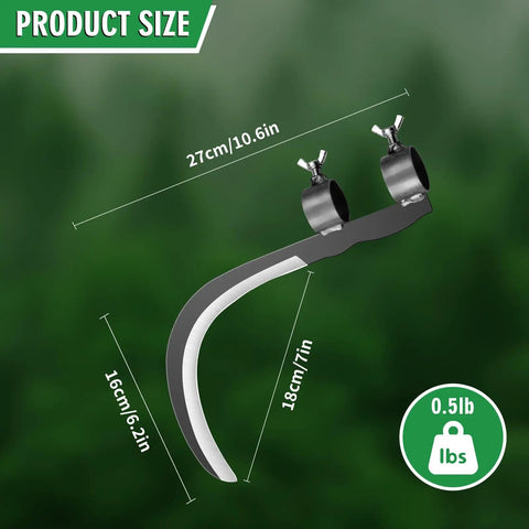 All-Purpose Garden Sickle With Replaceable Wooden Handle And Heavy-Duty Manganese Steel Blade For Weeding, Mowing, And Yard Cleanup