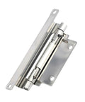 Hidden Spring Hinge With Concealed Design For Industrial Cabinets And Gates Heavy Duty Gate Hinge Durable One Piece Unit One Color Finish For Cabinets And Doors In Industrial Settings Easy Install Satin Finish