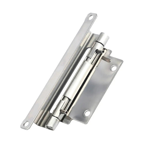 Hidden Spring Hinge With Concealed Design For Industrial Cabinets And Gates Heavy Duty Gate Hinge Durable One Piece Unit One Color Finish For Cabinets And Doors In Industrial Settings Easy Install Satin Finish