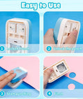 One Inch Circle Punch For Paper Crafts And Scrapbooking Upgraded Easy Punch With Large Handle And Visible Blade usage steps
