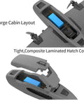 730mm Wingspan Fixed Wing RC Plane With EPP Foam ABS And Carbon Fiber Build Dual Motors Power Upgraded Flight Control System cabin