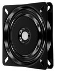 4 Pack 7 Inch Bar Stool Swivel Base Replacement Heavy Duty Steel Mount Plate in black for smooth rotations.