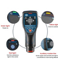 Badass Wall Scanner Detector Finds Metal Pipes Wires Wood 120mm Deep In Concrete And Drywall Ace Stud Finder displaying sensor lights.
