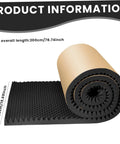 Heavy Duty Acoustic Foam Panels 2Cm Thick Plug And Play High Density Soundproofing Tiles rolled black foam mat with dimensions displayed