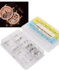 12 Size Casing Clamp And Screw Set For Watch Repair Kit With 240 Pieces of Watch Movements in clear plastic box