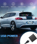 Car with Bluetooth LED Matrix Panel With App Control And USB 5V Power Flexible LED Screen for custom text and animations on window