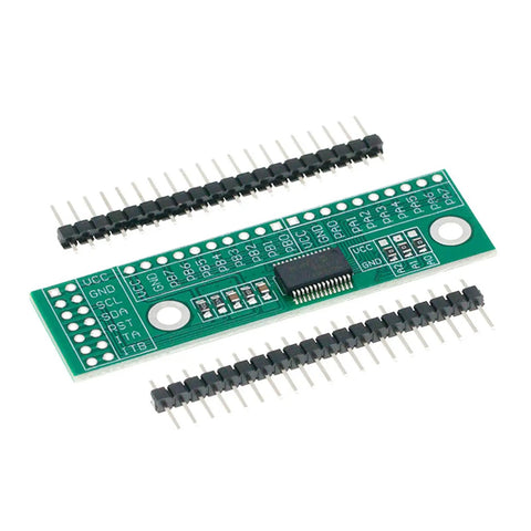 Expandable 16 Bit GPIO Board With I2C For Robotics And Smart Hardware, Cascadable GPIO Expansion Up To 128 Ports, PCB module