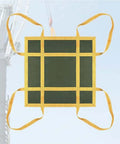 Heavy Duty Canvas Cargo Lifting Net With Reinforced Handles For Crane Pallet Haul And Hoist Work, 120 by 120 cm