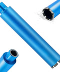 HBKEEN 3-inch wet diamond core drill bit set, blue cylindrical cores with laser-welded segments