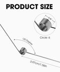 40 Pack Stainless Steel Tiny Torsion Springs For DIY Repair Woodworking And Hair Clip Replacements 0.01 Inch Wire Diameter 0.16 Inch Outside Diameter Six Turn Coils Light Duty showing spring dimensions and angle
