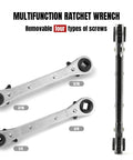 Thorstone flaring tool and swaging kit for HVAC copper tubing; three silver wrenches (1/4, 3/16, 5/16) with tubing cutter and ratchet