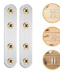 Flat Mending Plates 18 Pack Stainless Steel Brackets Easy Install No Sweat Heavy Duty Metal Joining Plates For Furniture