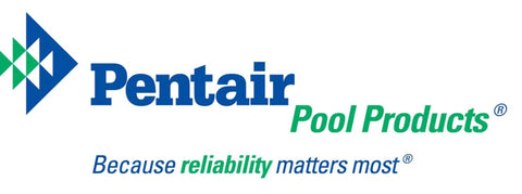 Pentair Pool Products logo showing blue Pentair text, green Pool Products text, and left blue triangle emblem.