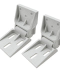 Two Pack Freezer Hinges For Small Chest Freezers Folding 3 Hole Design Durable ABS Plastic White Universal Fit