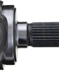 OE Replacement Axle Shaft For Dana 30 Axle Beefy Durable Drivetrain Part Built For Jeep SUV And Off Road Rigs Genuine OE Quality Long Lasting Strength For Tough Trails And Everyday Trail Ready Reliability, black steel splined axle shaft