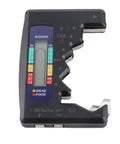 Color LCD Battery Checker With Three Color Readouts For AA AAA C D 9V And 1.5V Cells Handy Home Battery Tester And Capacity Meter For Rechargeables Or Alkaline Batteries handheld black plastic