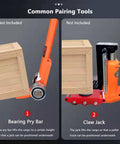 Image showing tools: Bearing Pry Bar and Claw Jack for lifting cargo, ideal for 180 Degree Swivel Cargo Trolley Skate Featuring Polyurethane And Steel Rollers For Heavy Machinery Moving And Industrial Hauling That Lets You Slide Weighty Loads With Zero Drama Or Sweat.