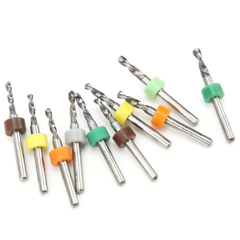 Miniature Micro Twist Drill Bit Set In Tungsten Steel For PCB Repair, Straight Handle Bits 2.1mm To 3.0mm, Precision Loop Kit