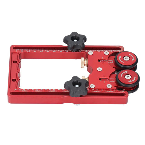 Rugged Table Saw Feeder Roller Built Tough Out Of Anodized Aluminum Alloy Featuring Smooth Rolling Rubber Wheels And Single Way Bearing