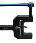 Straight Up Kickass Ball And Radius Turning Tool For Bench Top Metal Lathe with blue handle, precision for shaping curves in various materials.
