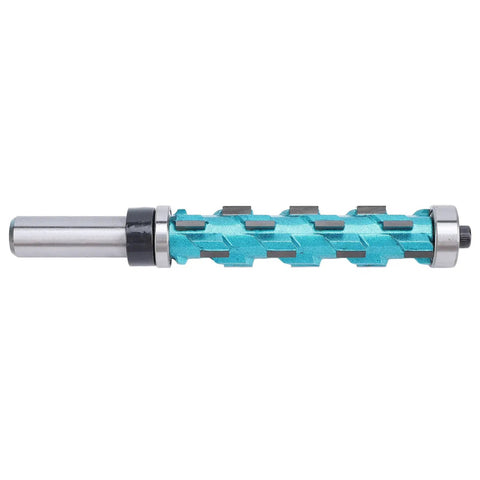 Sturdy 1/2In Shank Carbide Double Bearing Flush Trim Router Bit With 3/4In Cutting Diameter for wood trimming and finishing.