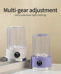 Portable Cordless Laundry Washer With 3000Mah Battery No Sweat Operation For Dorm Rooms And Campout Adventures Hospital Grade Deep Clean Clothes Machine In White, features multi-gear adjustment.