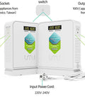 Dual Output Voltage Converter Transformer From 220V To 110V And 100V 1600W Power Capacity LED Display Lets You Run Two Gadgets At Once