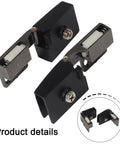 Self Closing Glass Door Hinge For 3 To 5 Mm Frameless Panels No Drill Installation Clamp Zinc Alloy Automatic Closing Hardware