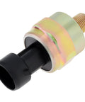 One Eighth NPT Oil Fuel Pressure Sensor Transducer 0 To 100 Psi With Harness Kit Heavy Duty Stainless Steel 316 shown from side view