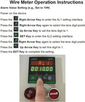 Instruction guide for Handheld Digital Rolling Wheel Length Meter For Wire Cable Textile And Film Measurement Electronic Encoder Counter.