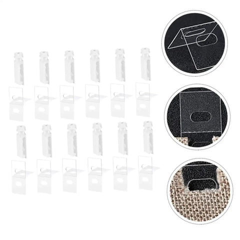 Vertical Blinds Stem Tabs Repair Kit 36 Sets Quick Fix Replacement Parts For Smooth Sliding And Reliable Operation DIY Friendly